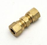 British Made 8mm to 8mm Brass Compression Fitting