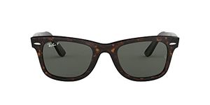 Ray-Ban RB2140 Original Wayfarer Sunglasses, Tortoise/Polarized Green, 50 mm