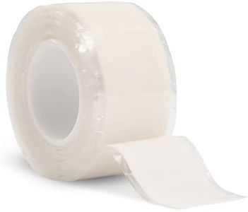 Domain Cycling - Bike Handlebar Tape - Self-Fusing Silicone Waterproofing Tape - 10 Ft Roll of Self-Bonding Handlebar Tape for Road Bike - Repair Griptape (White)