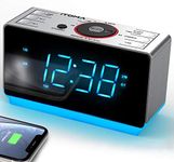 Alarm Clock Radio with Bluetooth, F