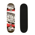 M.Y X-Skate 'Streets' Complete Skateboard 31" Double Kick Beginner Skateboard for Kids Teenagers & Adults 7 Ply Birch Deck ABEC 7 Bearings for tricks and skateparks