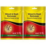 Go Well Weed and Root Remover 100G Ready to Use | Fast Acting Deep Penetrating Formula | Removes Weeds from Root for Garden, Lawn, Driveways, Pathways & Outdoor Areas (Pack of 2)