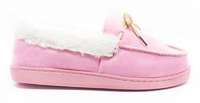 sole london LADIES MOCCASIN SLIPPER INDOOR OUTDOOR WOMENS FLAT WARM SOFT BED TIME SLIPPERS SHOES SZ