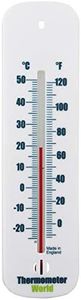Accurate Room Thermometer Indoor and Outdoor to Measure Room Temperature in the Home Office Garden or Greenhouse - Easy to Hang and Read Accurate Wall Thermometer (Blue)
