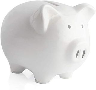 KOHIENWO Piggy Bank,Child to Cherish Ceramic Pig Money Piggy Banks for Boys Girls Kids Blue