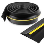 Garage Door Seal Universal Draught Excluder Strip Rubber Threshold Strip Weatherproof Bottom Threshold Seal Perfect for Insulation & Keeping Garage Clean & Dry