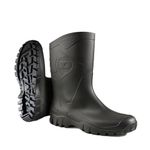 Dunlop DEE Half Length Black Wellingtons Size 6 UK