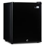 Barcool Bar50 LED - Mini Fridge Black | 50L Mini Bar | Super Quiet for Bedrooms, Hotels & Guesthouses | LED Light + Lockable | Low Energy