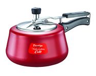 Prestige Nakshatra Cute Aluminium Pressure Cooker, 5 Litres, Red, 5 Liter