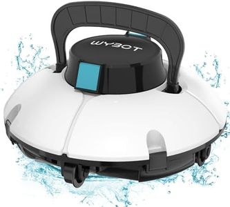 2024 New WYBOT Cordless Robotic Pool Vacuum, Dual Powerful Suction Ports, Self-Parking,Pool Cleaner for Above Ground Pools,Osprey 200 SE White
