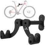 PRO BIKE TOOL Bike Wall Mount - Alloy Steel Horizontal Indoor Rack for 1 Bicycle Garage Safe and Secure Hook Road, Mountain or Hybrid Bikes Hanger, Storage