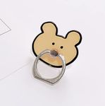 BeFunky Cute Shape Phone Ring 360 Degree Rotating Ring Grip Anti Drop Finger Holder for iPhone iPad and All Mobile Phones (1 Piece, Teddy Bear)