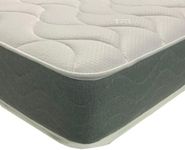 Wilson Beds - Memory Foam and Spring 6.5" Deep Mattress With Grey Border, Medium Soft (Shorty (75 x 175cm))