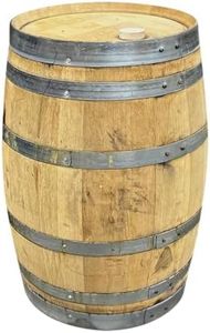 Midwest Barrel Company Authentic 15 Gallon Oak Rye Whiskey Barrel with Head Bung Freshly Emptied Refillable for Aging Homebrew Beer, Wine, Cider, Spirits