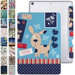 DuraSafe Cases for iPad Mini 3 2014 Mini 2 2013 Mini 1 2012 7.9 Inch [ Mini 3rd 2nd 1st] A1599 A1489 A1432 MH3F2HN/A Trifold Printed PC Lightweight Protective Clear Back Cover - Puppy Friend