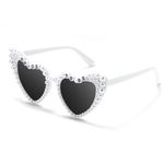 Etercycle Heart Sunglasses, Bride to Be Gifts Bachelorette Party Bride Sunglasses, Cute Glasses for Women Bachelorette Party