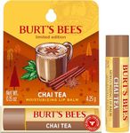 Burt's Bees 100% Natural Origin Moisturising Lip Balm, Chai Tea with Beeswax, 1 Tube, 4.25g