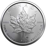 1 oz .9999 Silver 2021 Maple Leaf