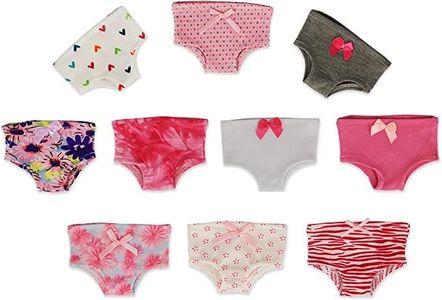 PZAS Toys 18 Inch Doll Underwear - 10 Pairs of Underwear, Compatible with American Girl Doll Clothes and Accessories