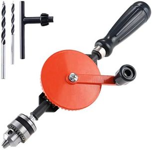 OCR Hand Drill Manual Crank Drill 1/4 inch (0.6mm-6mm) Precision Chucks Hand Drill With 2Pcs Drill Bit Set for Wood Plastic Acrylic Circuit Board Punching