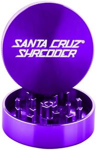 Santa Cruz Shredder Metal Herb Grinder Knurled Top for Stronger Grip 2-Piece 2.2" (Purple)