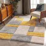 ARSLA RUGS Fluffy Rug for Living Room Soft Fur Shaggy Carpet for Bedroom, Cozy Home Decor Area Rugs for Hall, Anti-Slip Comfortable Kitchen Mats, Elegant Safe Carpet for Kids Room 3X5 Feet.