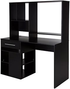 South Shore Furniture Annexe Home Office Computer Desk, Pure Black