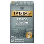 Twinings Black Tea, Prince of Wales, 20 Count Bagged Tea (6 Pack)
