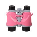 PULLOX Kids Binoculars 7X30 Zoom for Gifts for Age 3-12 Years Boys and Girls for Sports Hiking, Bird Watching, Travel, Camping, Birthday Presents Colour as Available