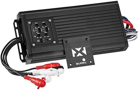 NVX MVPA4 600W Total RMS 4-Channel Bridgeable Marine-V Series Micro Class D Compact Marine/Powersports/Motorcycle Amplifier | IPX67 Waterproof Rating