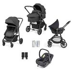 Ickle Bubba Star 3-in-1 Travel System (Astral) - Black