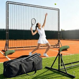 9.4ft x 7.4ft Tennis Rebounder Net, Multi-Sport Training Bounce Back Net, Tennis Rebounder Trainer, for Indoor and Outdoor Tennis Practice Rebounder