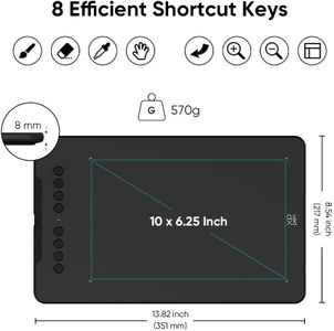 XPPen Deco 01 V3 Drawing Tablet – Digital Graphics Pen Tablet