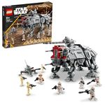 LEGO Star Wars AT-TE Walker Poseable Toy, Revenge of the Sith Set, Gift for Kids, Boys & Girls, with 3 212th Clone Troopers, Dwarf Spider & Battle Droid Figures 75337