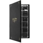 CenterZ 180 Pockets Coin Album, Penny Collecting Book, Souvenir Coins Collection Holder, Ideal for Pressed Pennies Passport, Hobby Coin Collector, Money Specie Display Storage Case (English, Black)