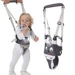 IULONEE Baby Walking Harness Breathable Mesh Handheld Toddler Helper Assistant Child Walker Help Standing Up and Walking Belt Learning Helper Infant Safety Harness for 7-24 Month Baby (Mesh Grey)
