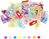 Sewing Clips, 100PCS Multicolor Craft Clips Assorted Multipurpose Plastic Clips for Sewing Quilting Binding Crafting Crochet and Knitting