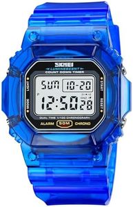 RNONDRY Mens Digital Watch Men, Waterproof Blue Watches for Men, Women's Digital Watch for Women Wrist Watch with Date Alarm & Countdown