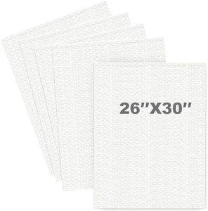 High-PQ Bubble Pouches Wrap, Clear Not Self-Seal Bubble Out Bags with Double Walled Cushioning, Ideal for Packing, Shipping, Storage, Moving (5PCS-26x30Inches)