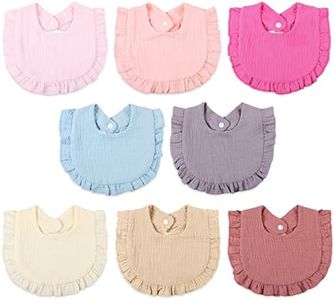 Baby Bibs Drooling Teething Bibs Muslin Cotton for Unisex Boys Girls Absorbent Soft Breathable