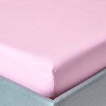 HOMESCAPES Pink Deep Fitted Sheet (