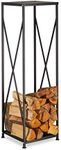 Relaxdays Steel firewood rack, powd