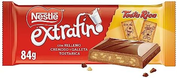 NESTLÉ EXTRAFINO tableta de chocolate con leche y galleta Tosta Rica, 84 g