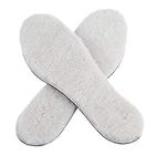 2 Pairs Winter Shoes Insoles Warm Fluffy Wool Shock Absorption Shoe Pads for High Arch Size 35-46