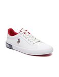 U.S. POLO ASSN. Womens Aubrey Off White Sneaker - 3 UK (1FD22612A01)