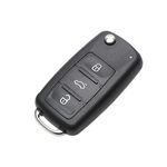 Replacement folding car key housing shell for VW Golf Mk6 T1iguan Polo Passat CC SEAT Skoda Octavia 3Buttons