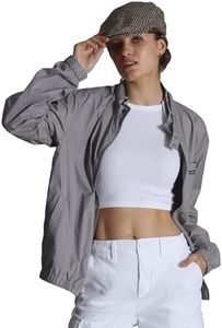 Members Only Women's Packable Oversized Jacket - Light Grey Large