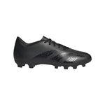 adidas Unisex Accuracy.4 Football Boots Flexible Ground Shoes, Black/Black/White, 8 US Women/7 US Men