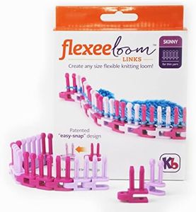 Authentic Knitting Board Flexee Loom Links Skinny for Thin Yarn, Small Gauge, 48 Piece