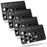 AKIELO Blackout RFID Blocking Card (4 Pack) – Ultra Thin Anti Theft Credit Card Protector – Ultimate Bank Card Protection for Wallets (Black Edition - 4 Pack)